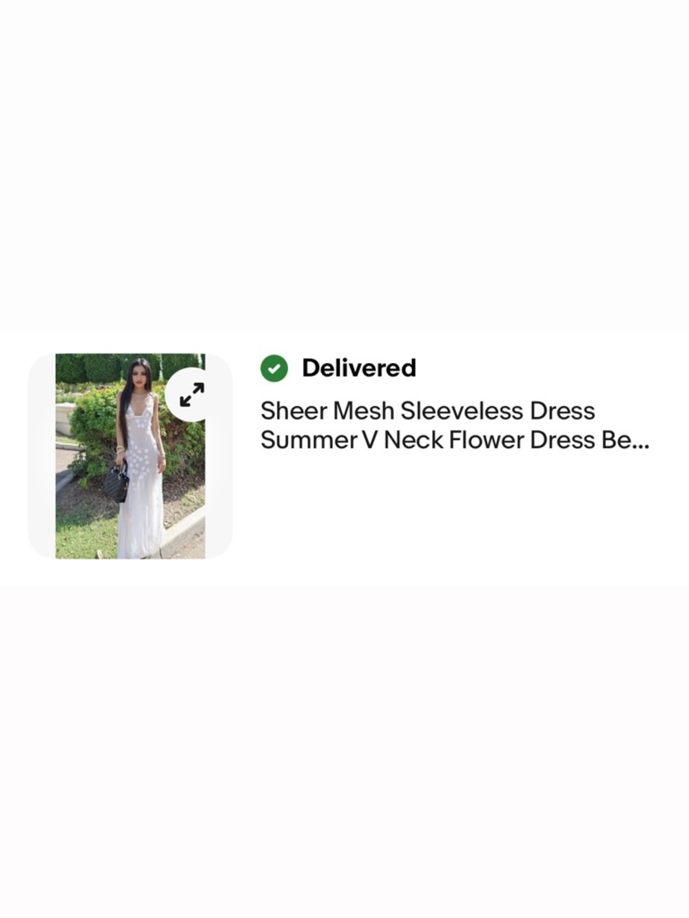 Sheer Mesh Sleeveless Dress Summer V Neck Flower Dress Beach Club Streetwear - s